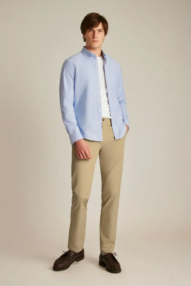 Men Everyday Oxford Shirt Solid Lilac Bonobos Business Casual Shirts