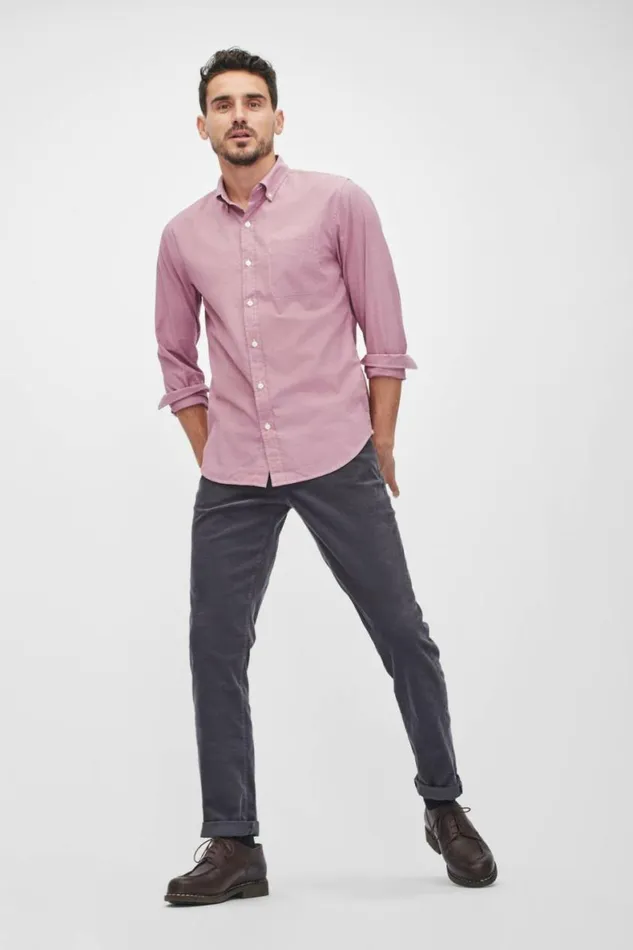 Men Everyday Shirt Burgundy Bonobos Business Casual Shirts