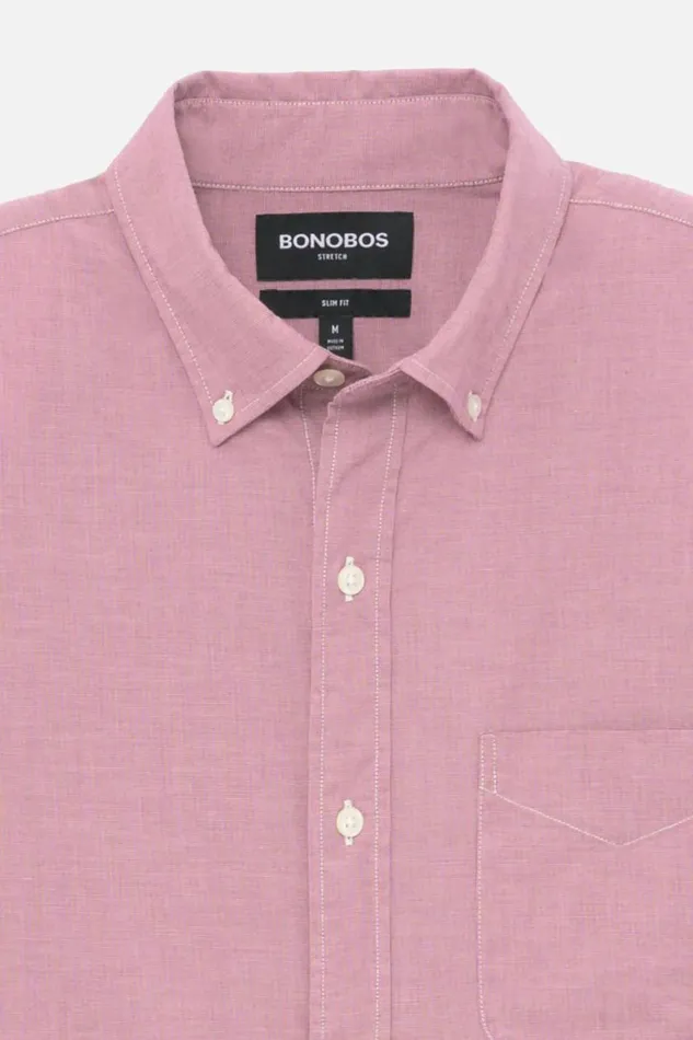 Men Everyday Shirt Burgundy Bonobos Business Casual Shirts
