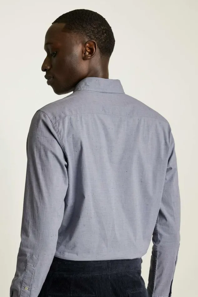 Men Everyday Shirt Dusty Blue Texture Bonobos Casual Shirts