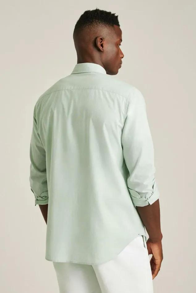 Men Everyday Shirt English Ivy Green Texture Bonobos Business Casual Shirts