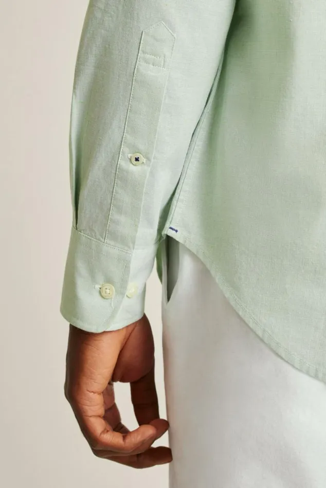 Men Everyday Shirt English Ivy Green Texture Bonobos Business Casual Shirts