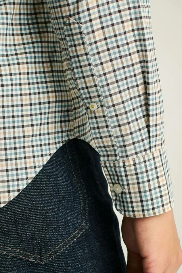 Men Everyday Shirt Khaki Check Bonobos Business Casual Shirts