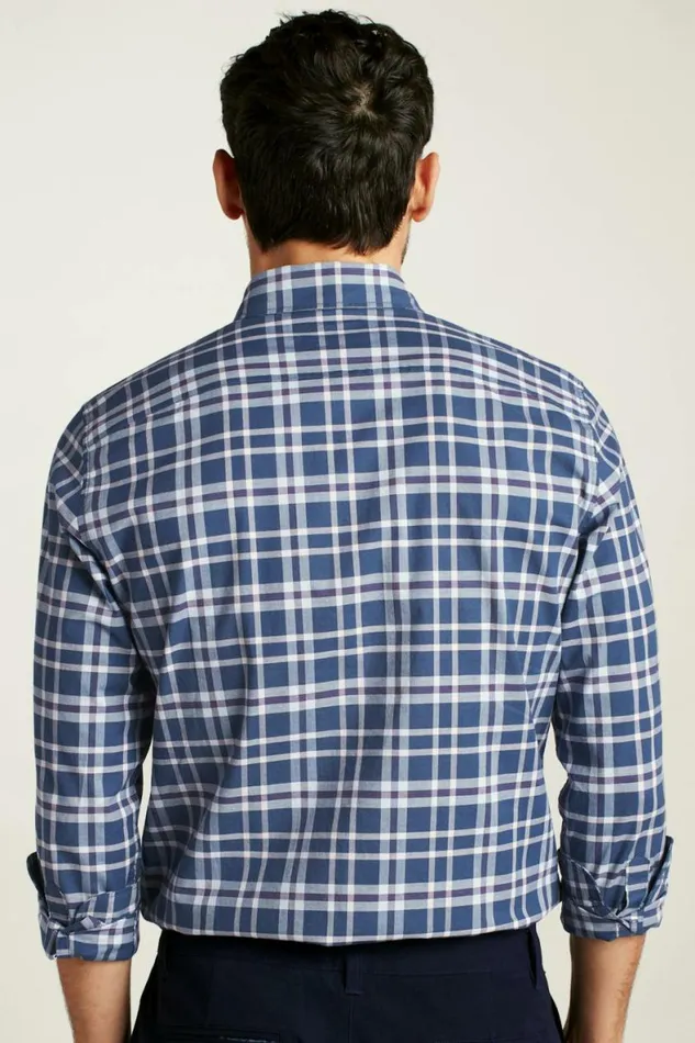 Men Everyday Shirt Navy Pink Hutchinson Plaid Bonobos Business Casual Shirts