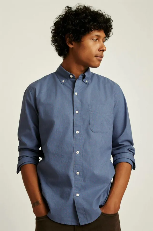 Men Everyday Shirt Navy Rust Dot Bonobos Business Casual Shirts