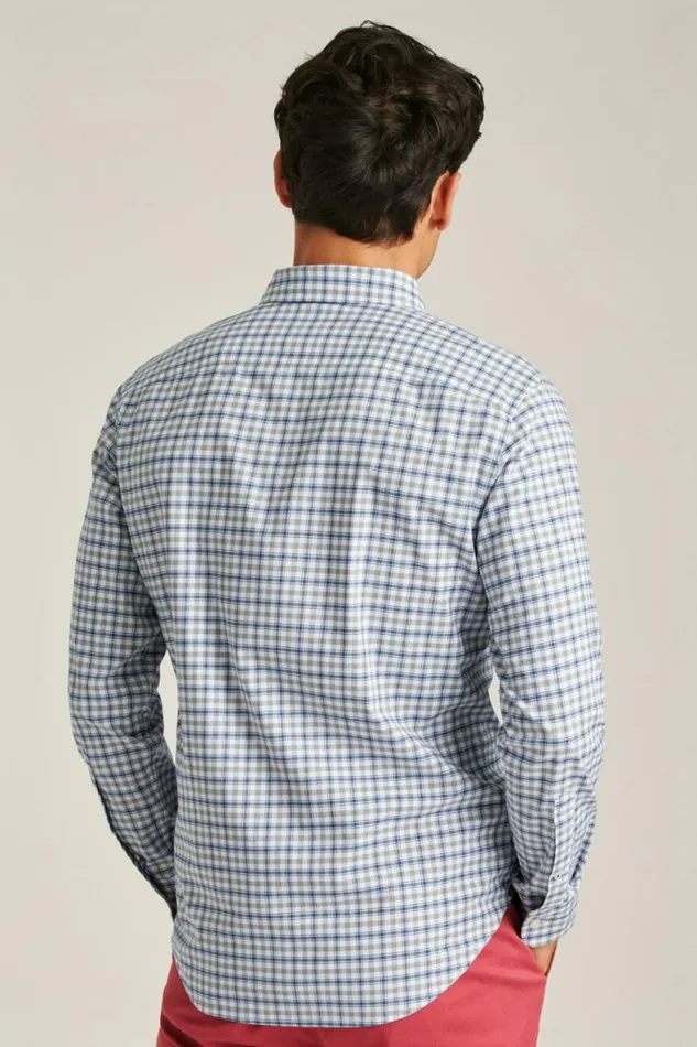 Men Everyday Shirt Twilight Blue Cosford Plaid Bonobos Business Casual Shirts