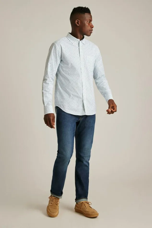 Men Everyday Shirt White Orson Floral Bonobos Business Casual Shirts