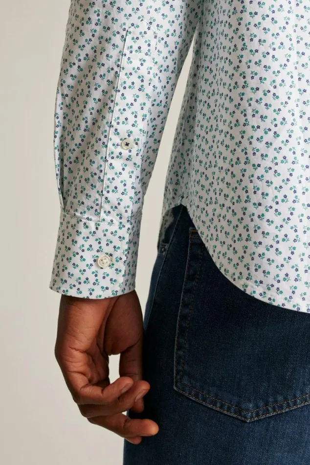 Men Everyday Shirt White Orson Floral Bonobos Business Casual Shirts