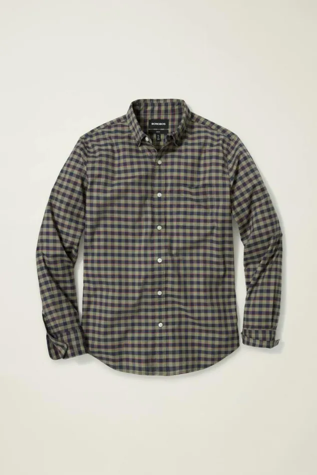 Men Everyday Shirt Woodmere Plaid Bonobos Business Casual Shirts