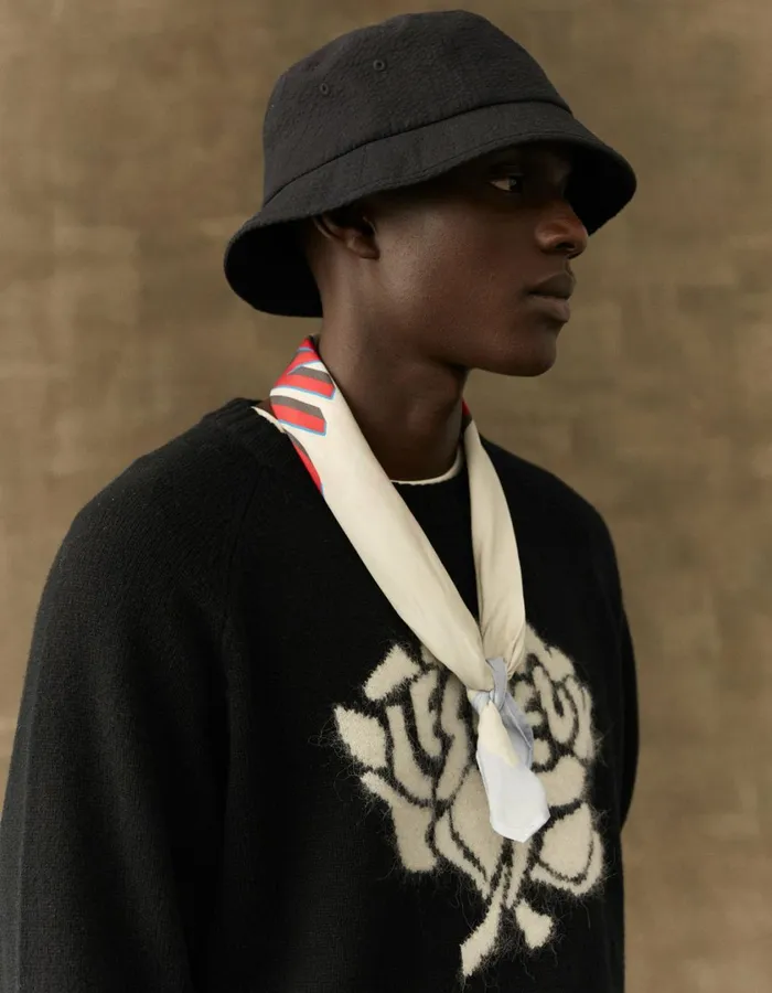 Men Felipe Knit 8211 BlackIvory Les Deux Knitwear