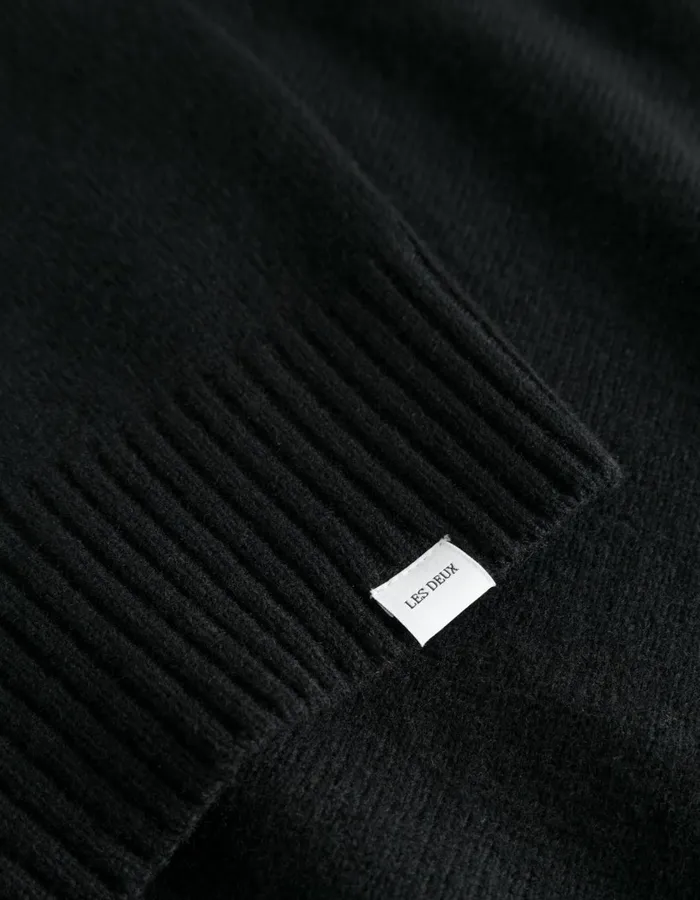 Men Felipe Knit 8211 BlackIvory Les Deux Knitwear