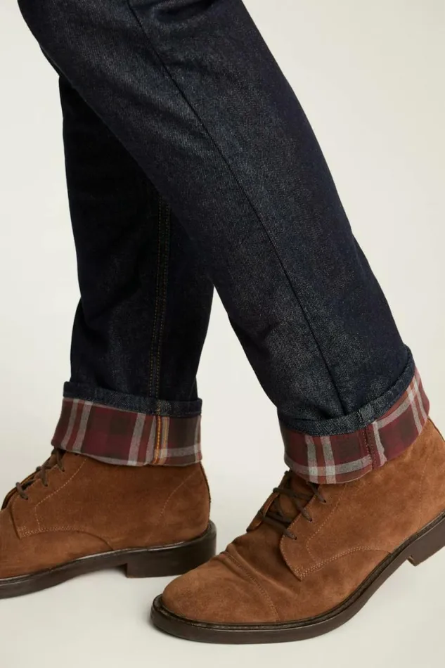 Men Fireside Flannel Lined Jean Blue Rinse Bonobos Jeans