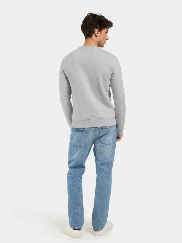Men Fyn Sweater Aluminum Melange Didriksons Hoodies and Sweatshirts