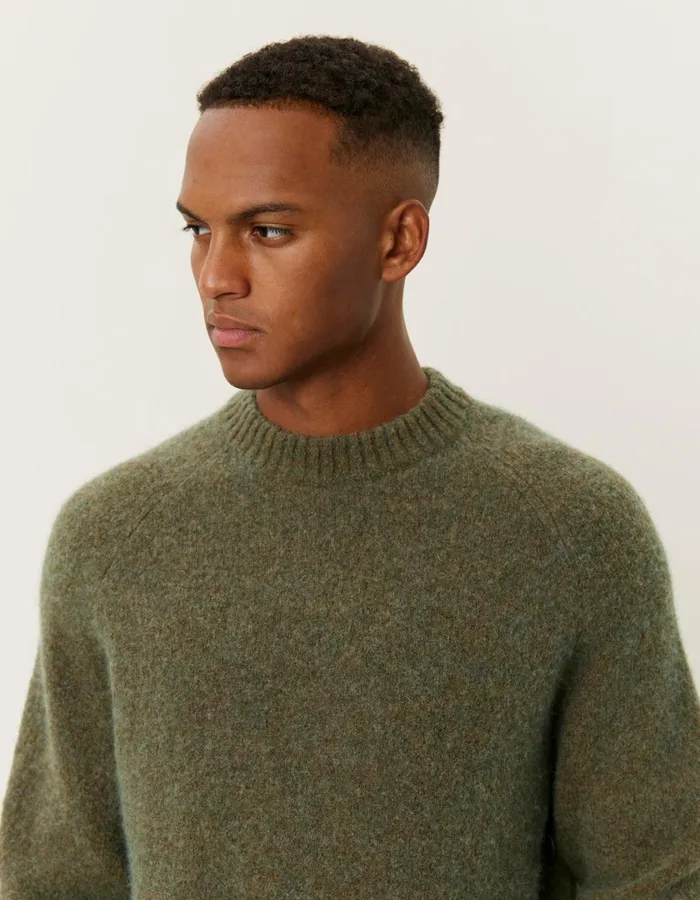Men Gilbert Roundneck Knit 8211 Bungee Cord Melange Les Deux Knitwear