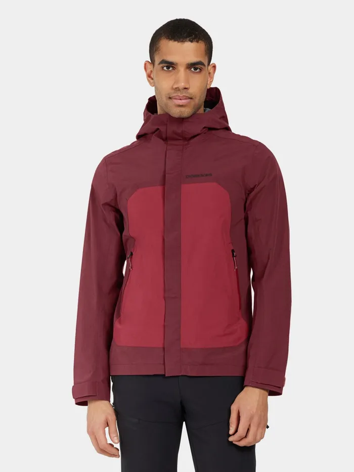 Men Grit Jacket Anemon Red Didriksons Spring Jackets