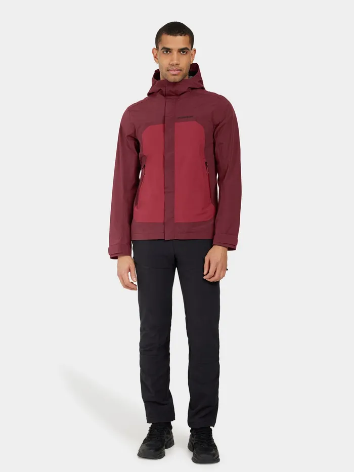 Men Grit Jacket Anemon Red Didriksons Spring Jackets