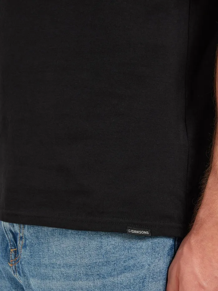 Men Harald Tshirt Black Didriksons TShirts and Polos