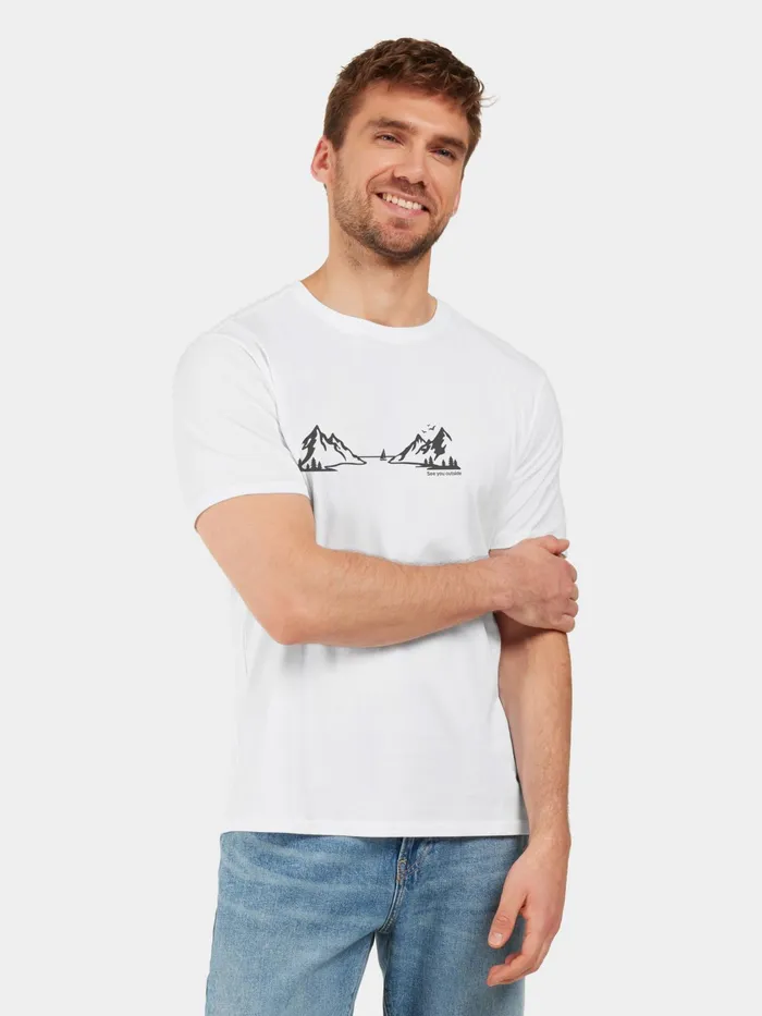 Men Harald Tshirt Landscape Snow White Didriksons TShirts and Polos
