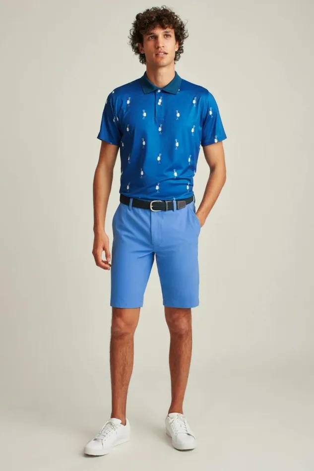 Men Highland Tour Golf Shorts Provence Blue Bonobos Golf Shorts