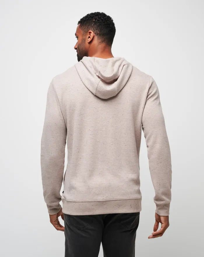 Men Hoodies and Sweatshirts TravisMathew CLOUD WAFFLE HOODIE Oxford Tan