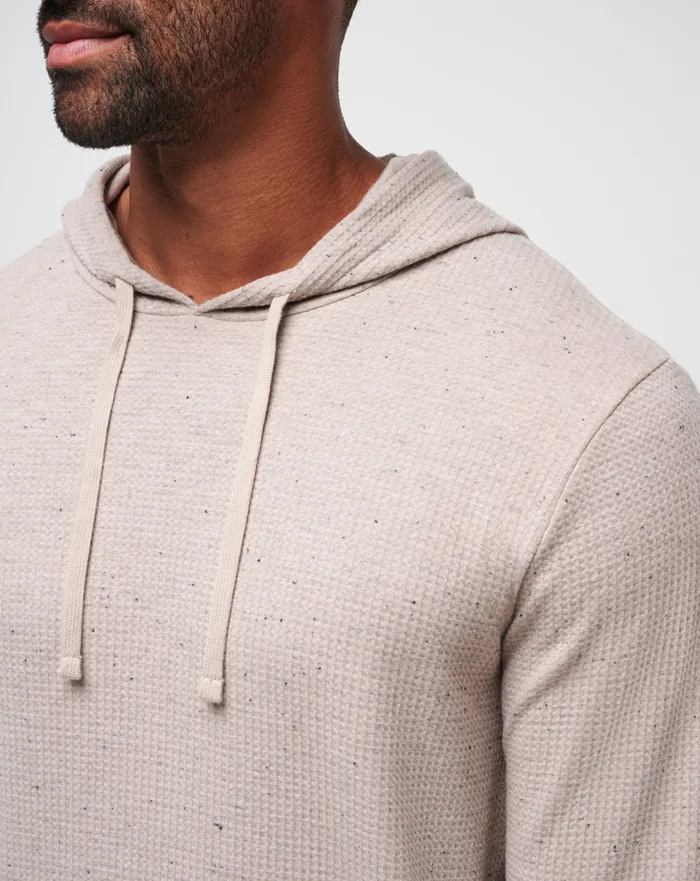 Men Hoodies and Sweatshirts TravisMathew CLOUD WAFFLE HOODIE Oxford Tan
