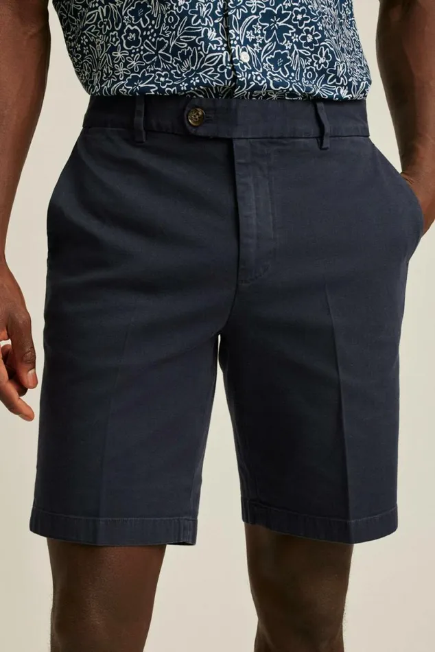 Men Italian Stretch Chino Shorts Maritime Blue Bonobos Chino Shorts