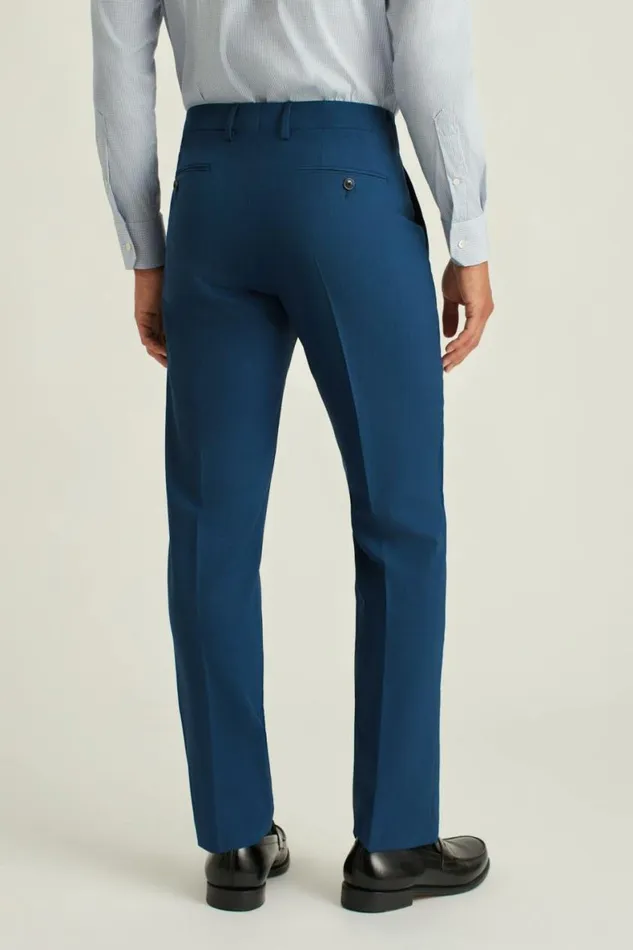 Men Italian Stretch Wool Dress Pants Midnight Blue Bonobos Dress Pants