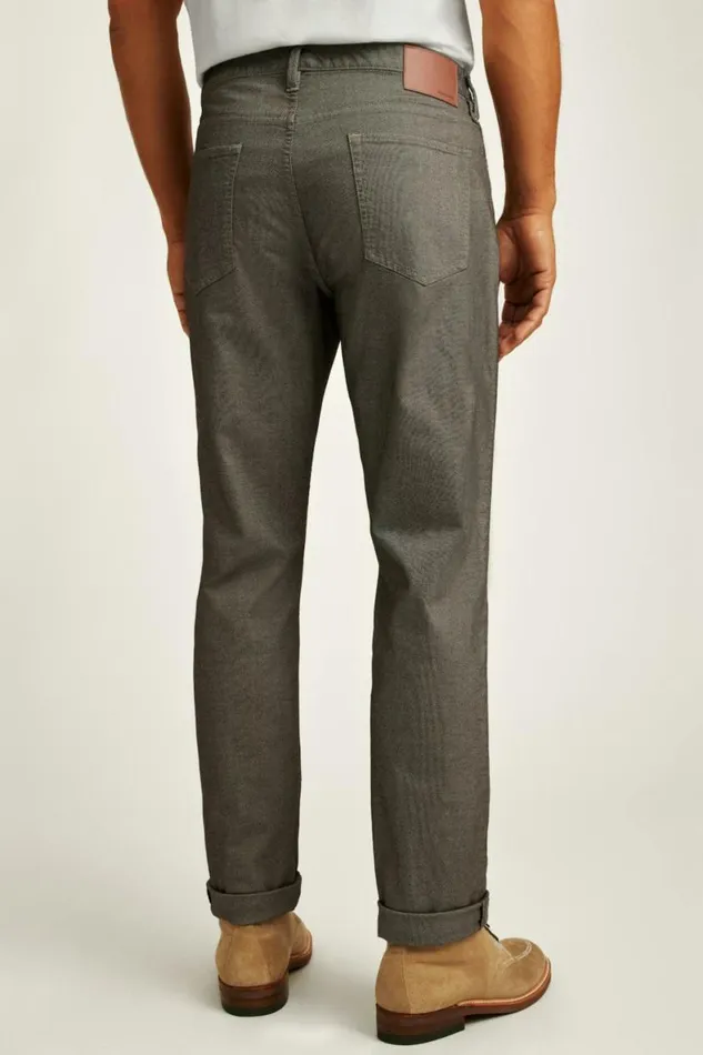 Men Italian Textured 5Pocket Pants Textured Vintage Khaki Bonobos Jeans