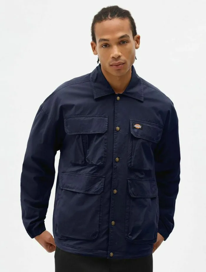 Men Jackets Dickies Glyndon Jacket Navy Blue
