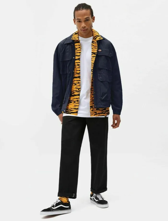 Men Jackets Dickies Glyndon Jacket Navy Blue