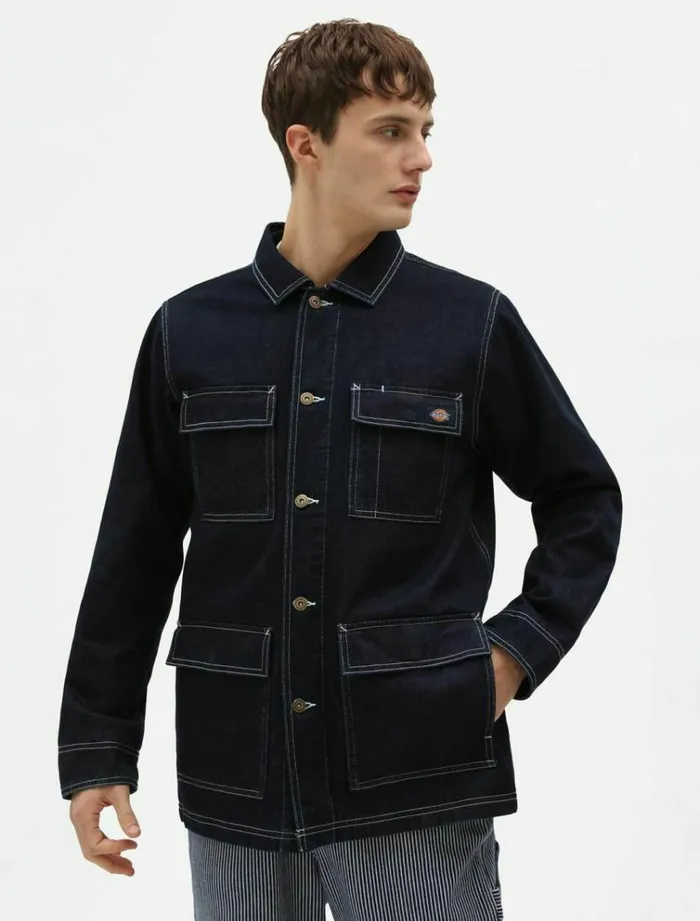 Men Jackets Dickies Morristown Jacket Rsed Indigoblue