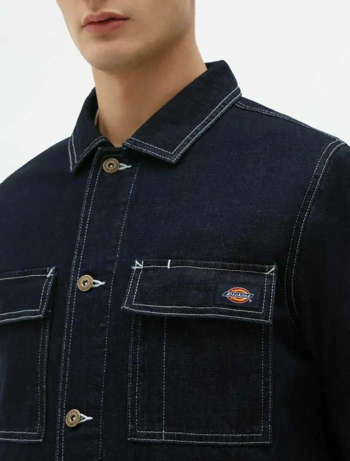 Men Jackets Dickies Morristown Jacket Rsed Indigoblue