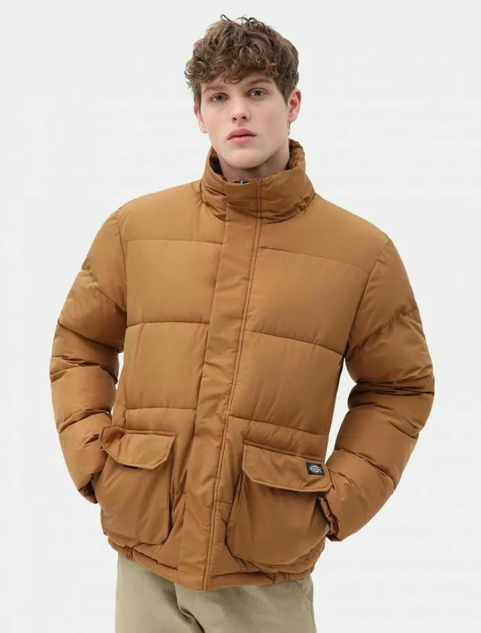 Men Jackets Dickies Olaton Jacket Brown Duck