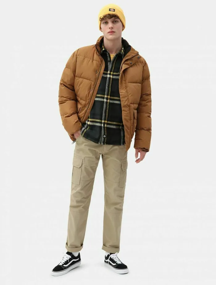 Men Jackets Dickies Olaton Jacket Brown Duck
