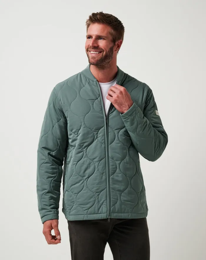 Men Jackets TravisMathew COME WHAT MAY JACKET Balsam Green
