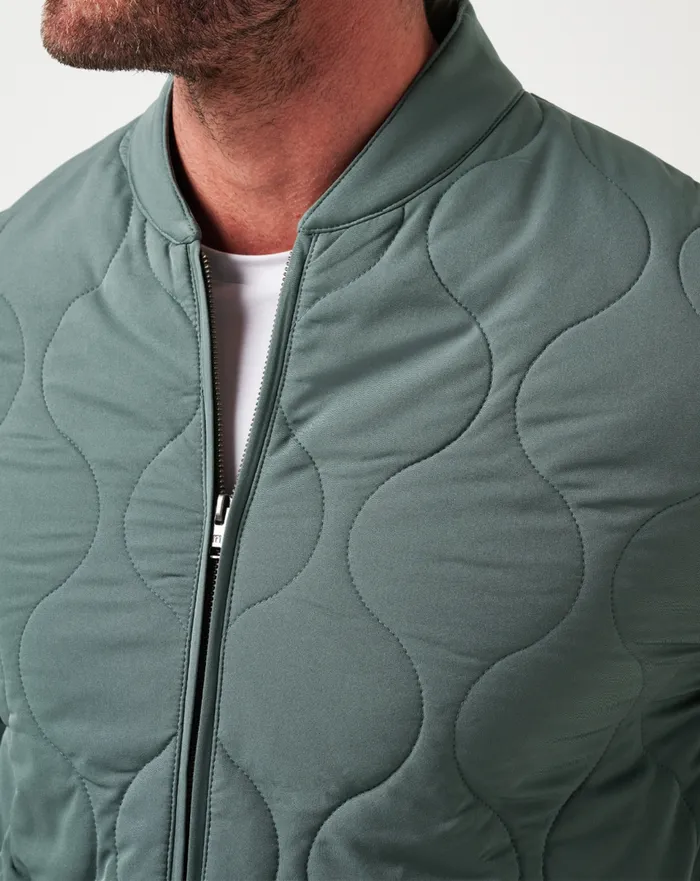 Men Jackets TravisMathew COME WHAT MAY JACKET Balsam Green