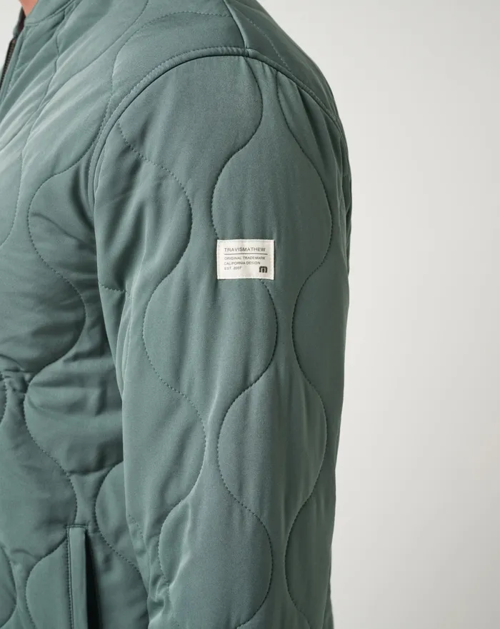 Men Jackets TravisMathew COME WHAT MAY JACKET Balsam Green