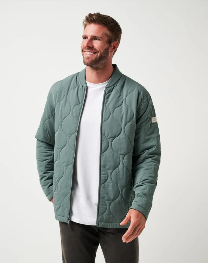 Men Jackets TravisMathew COME WHAT MAY JACKET Balsam Green