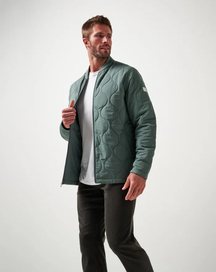 Men Jackets TravisMathew COME WHAT MAY JACKET Balsam Green
