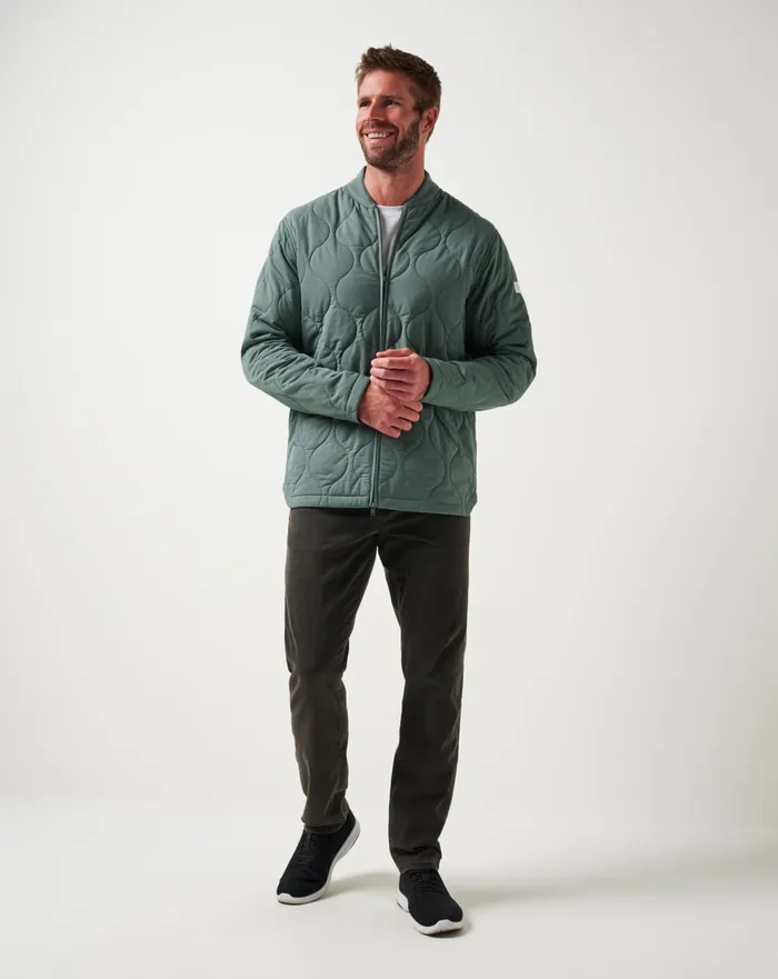 Men Jackets TravisMathew COME WHAT MAY JACKET Balsam Green
