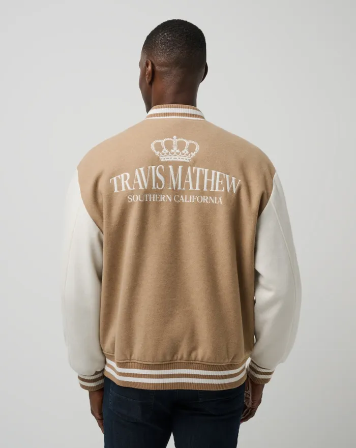 Men Jackets TravisMathew VICTORY MILE JACKET Moonbeam