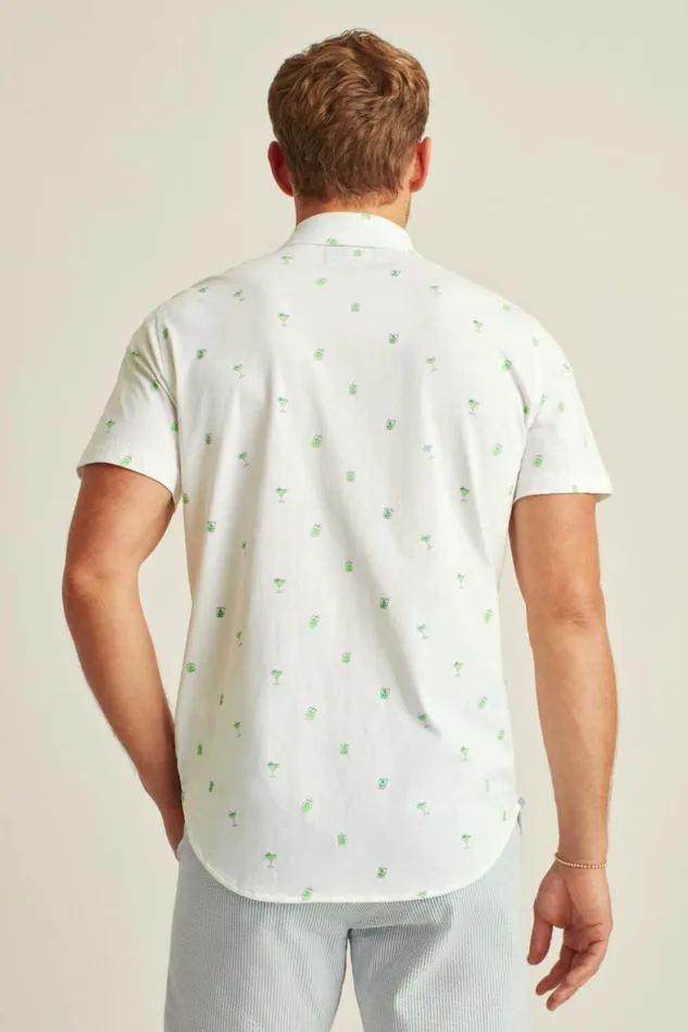 Men Jersey Riviera Shirt Drink To That Bonobos Short Sleeve Shirts