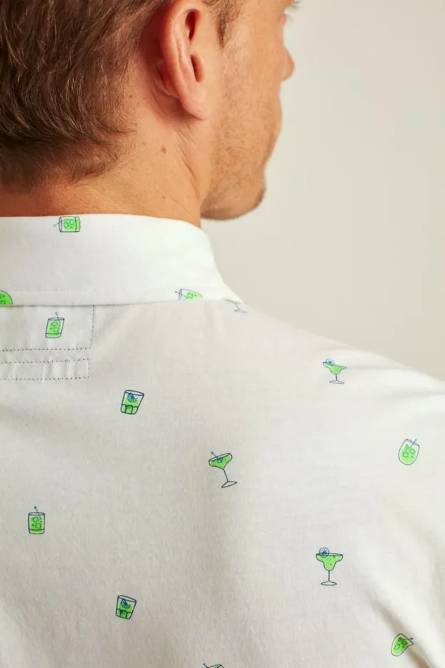 Men Jersey Riviera Shirt Drink To That Bonobos Short Sleeve Shirts