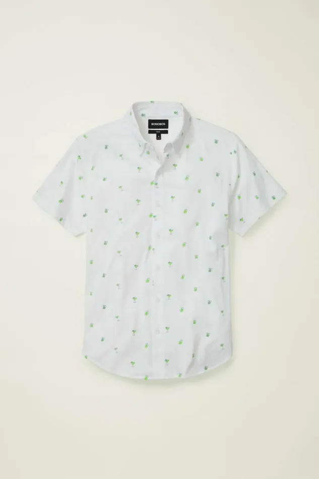 Men Jersey Riviera Shirt Drink To That Bonobos Short Sleeve Shirts