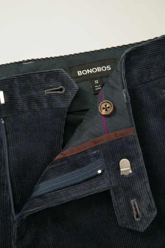 Men Jetsetter Italian Corduroy Dress Pant Dark Blue Bonobos Dress Pants
