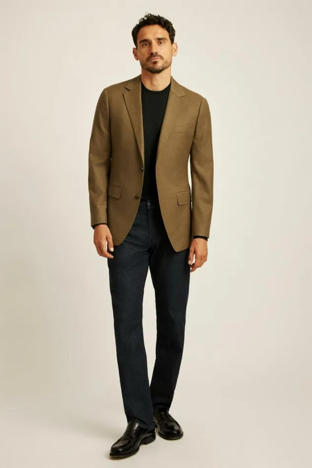 Men Jetsetter Italian Flannel Blazer Camel Bonobos Blazers and Sport Coats