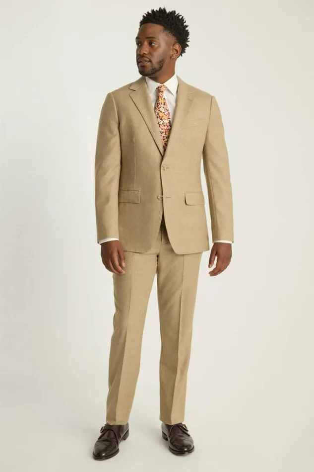 Men Jetsetter Italian Flannel Blazer Sand Bonobos Blazers and Sport Coats