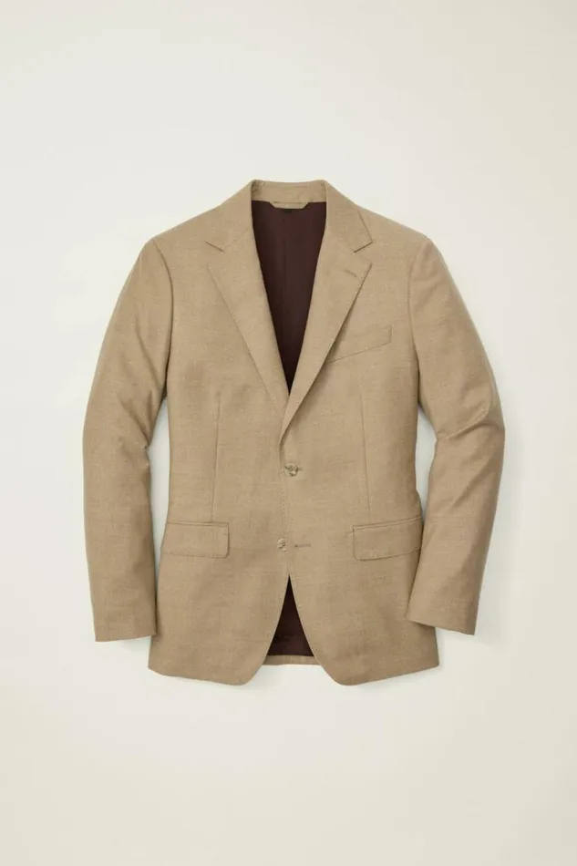 Men Jetsetter Italian Flannel Blazer Sand Bonobos Blazers and Sport Coats