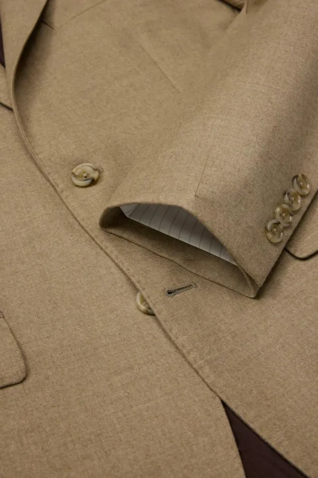 Men Jetsetter Italian Flannel Blazer Sand Bonobos Blazers and Sport Coats