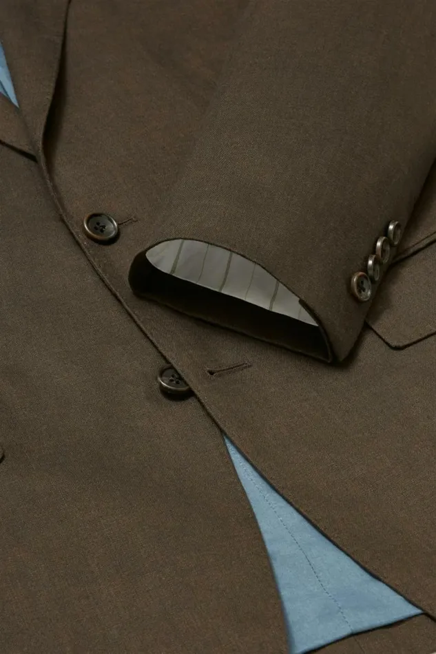 Men Jetsetter Italian Linen Blazer Dark Brown Bonobos Blazers and Sport Coats